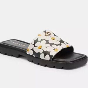Brand New, Authentic Coach Floral Print Sandal